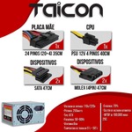 Fonte 250w Automatica Com Cabo 