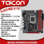 Placa mãe 1151 H110 1151 DDR4 