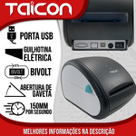 Impressora 104mm Etiqueta Termica Usb 