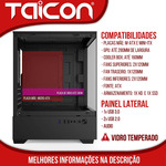 Gabinete Gamer 800 aqua 3 fan 