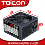 Fonte 450w Automatica Com Cabo 