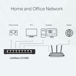 Switch Metalico s/gerenciamento 8 Portas Gigabit Tp-link LS108G 1000 Recondicionado 
