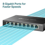 Switch Metalico com gerenciamento 8 portas Gigabit Tp-link TL-SG108E Recondicionado 