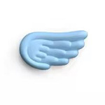 Apoio de maos ARM REST ANGEL WINGS AZUL 
