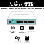 ROTEADOR MIKROTIK RB750GR3 5P GIGABIT NOVO 