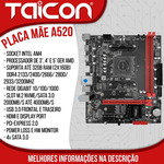 Placa Mae A520 Am4 Amd Ryzen Ddr4 6 Gb/s Usb 3.0 